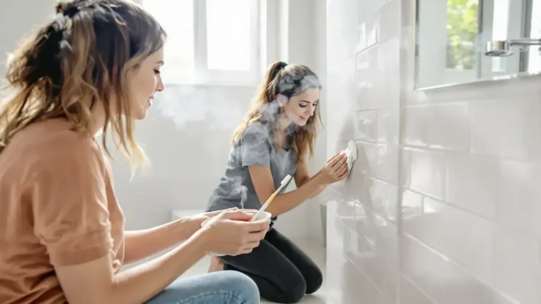 Domácí směs ze 4 ingrediencí přehlíží častou chybu, která zhoršuje stav černých spár ve vaší koupelně