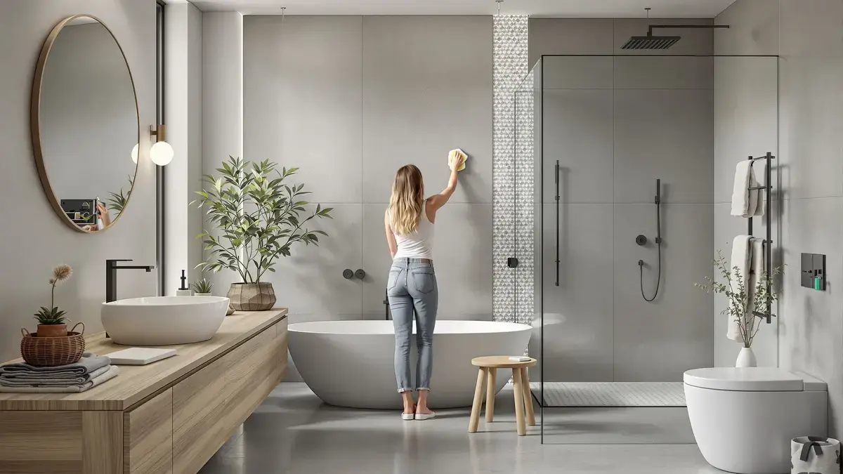 Tento materiál nahrazuje dlaždice v dekorativních projektech a usnadňuje jejich údržbu a zároveň dodává styl