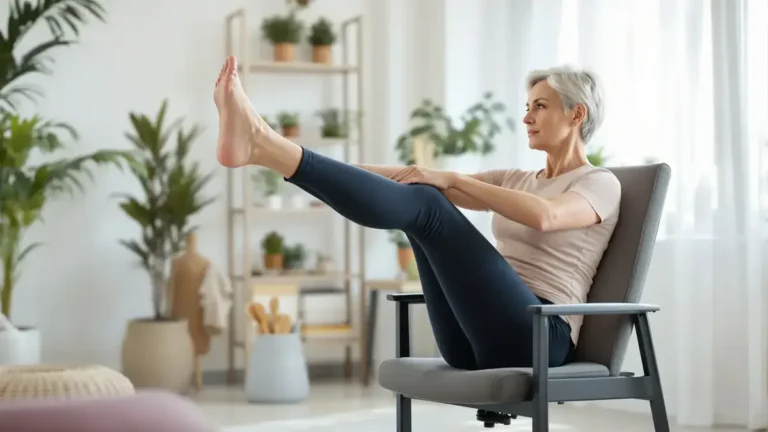 Pilates na židli po padesátce účinné cviky na zpevnění břicha a ochranu zad