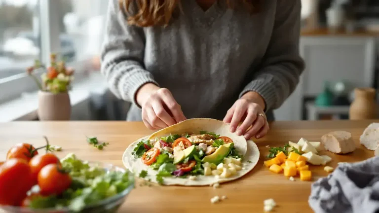 Tortilla s chutným kuřecím masem připravovaná každý den od ledna se stala mým nepostradatelným obědem