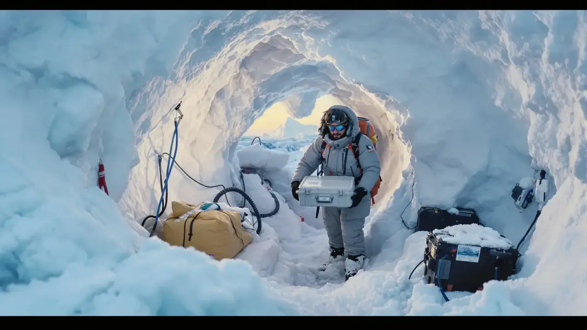 Vědci ukládají led do malé podzemní trezorové schránky v Antarktidě často podceňovaná strategie pro světové klima