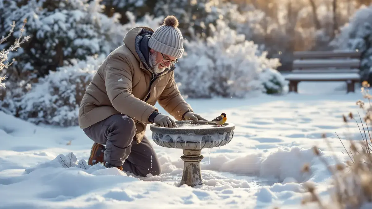 Odborníci jsou zajedno: nechat vodu pro zahradní ptáky zamrznout není bez následků, protože to může narušit místní ekosystém a zhoršit zimní podmínky