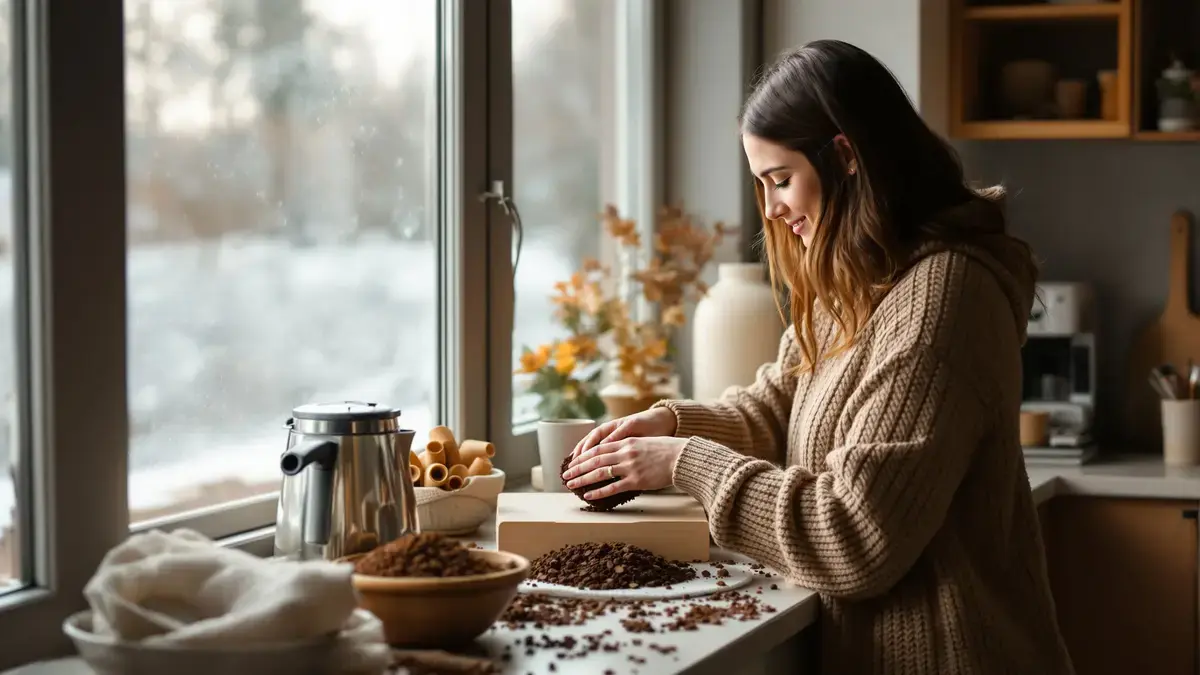 Je možné vyrábět topné brikety z kávové sedliny, málo známý ale účinný trik